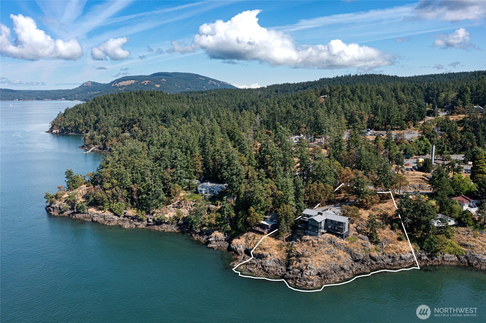 8256 Orcas Road Orcas Island, WA 98280 - Photo 19 of 20 a view of a lake with a mountain