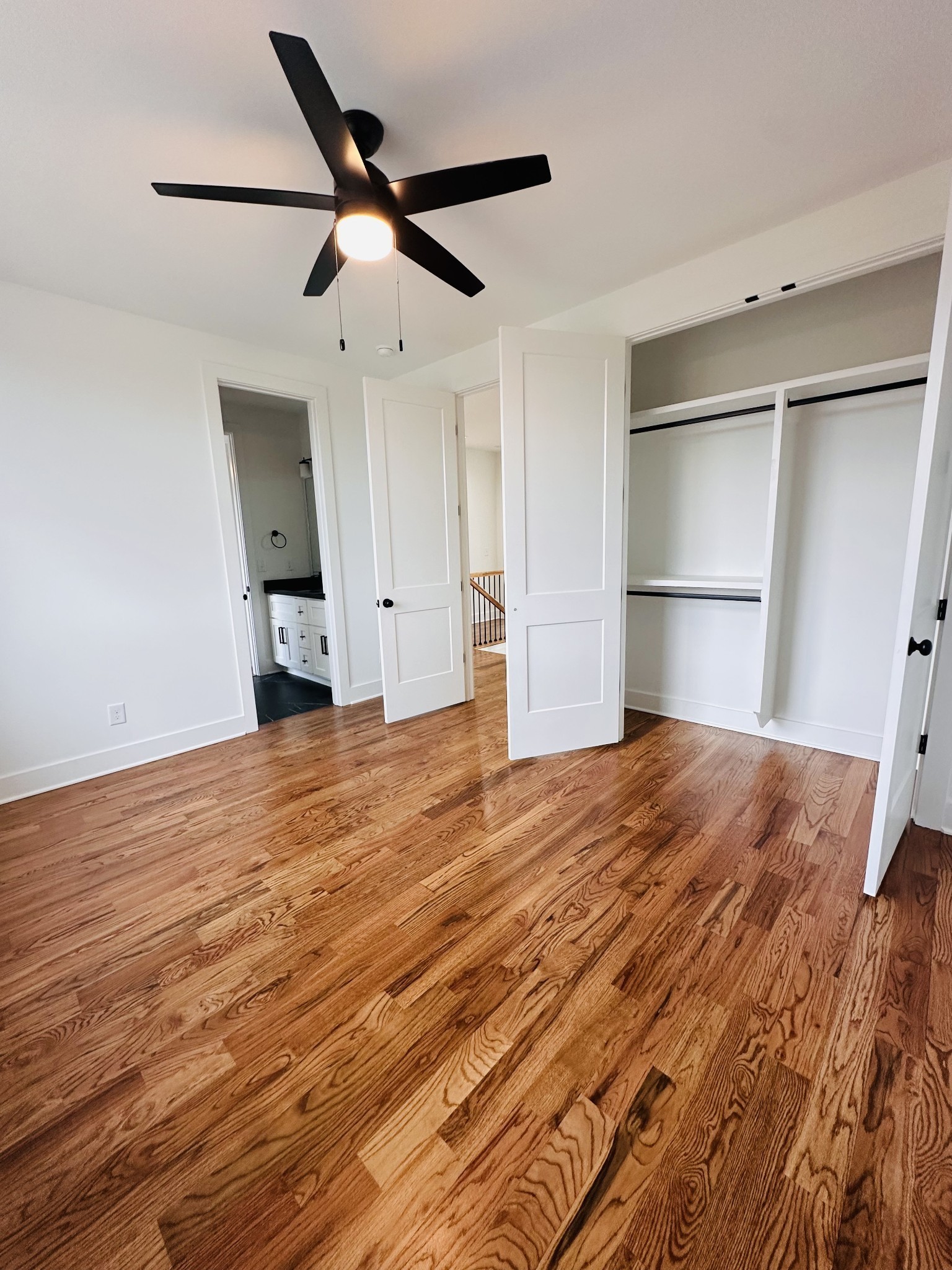 4334 Old Goins Road Nashville, TN 37211 - Photo 47 of 74 a view of empty room with wooden floor and fan
