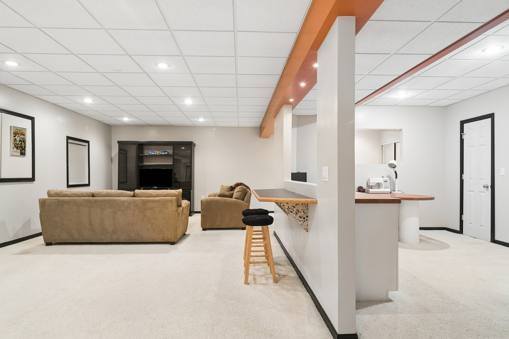 2038 Sheridan Road Buffalo Grove, IL 60089 - Photo 28 of 44 a living room with furniture and a flat screen tv