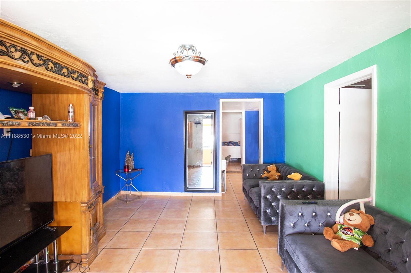 Allapattah Miami, FL 33142 - Photo 22 of 30 a bedroom with furniture and a flat screen tv