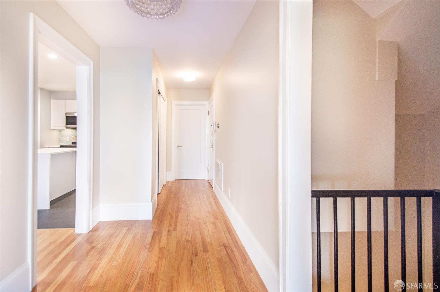2740 Union Street San Francisco, CA 94123 - Photo 27 of 87 a view of a hallway with wooden floor