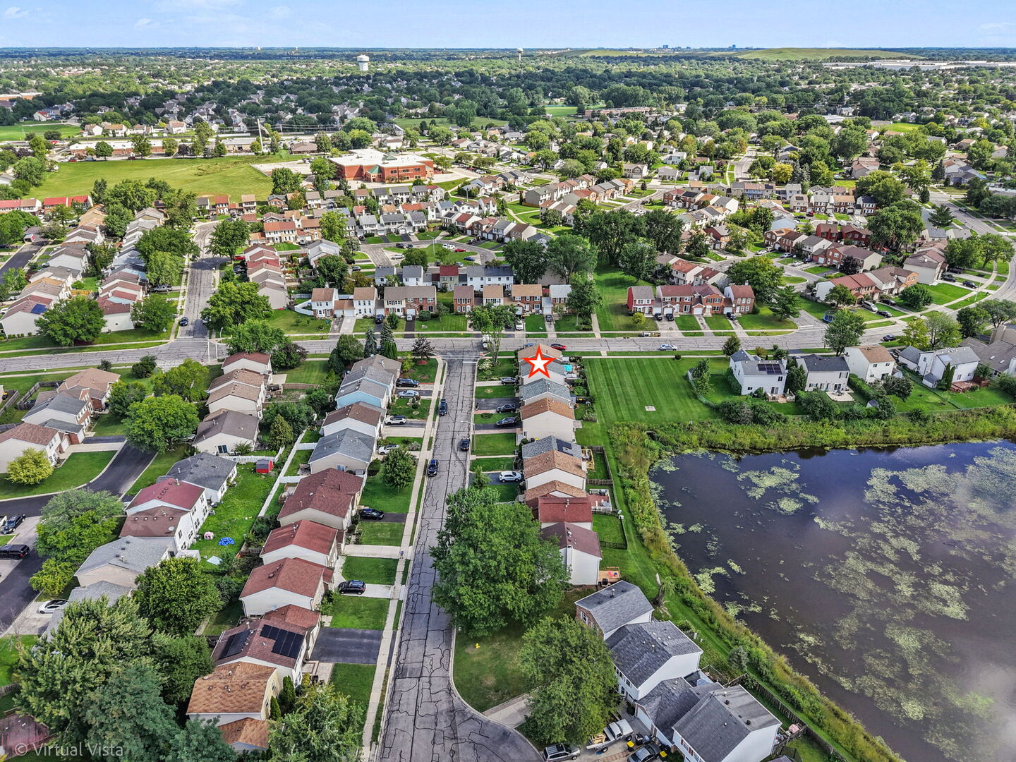 1402 Walnut Circle Carol Stream, IL 60188 - Photo 21 of 26 an aerial view of residential houses with outdoor space