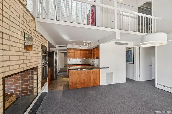 a view of a hallway with entryway