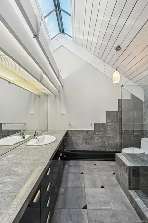 a view of a balcony with an outdoor space