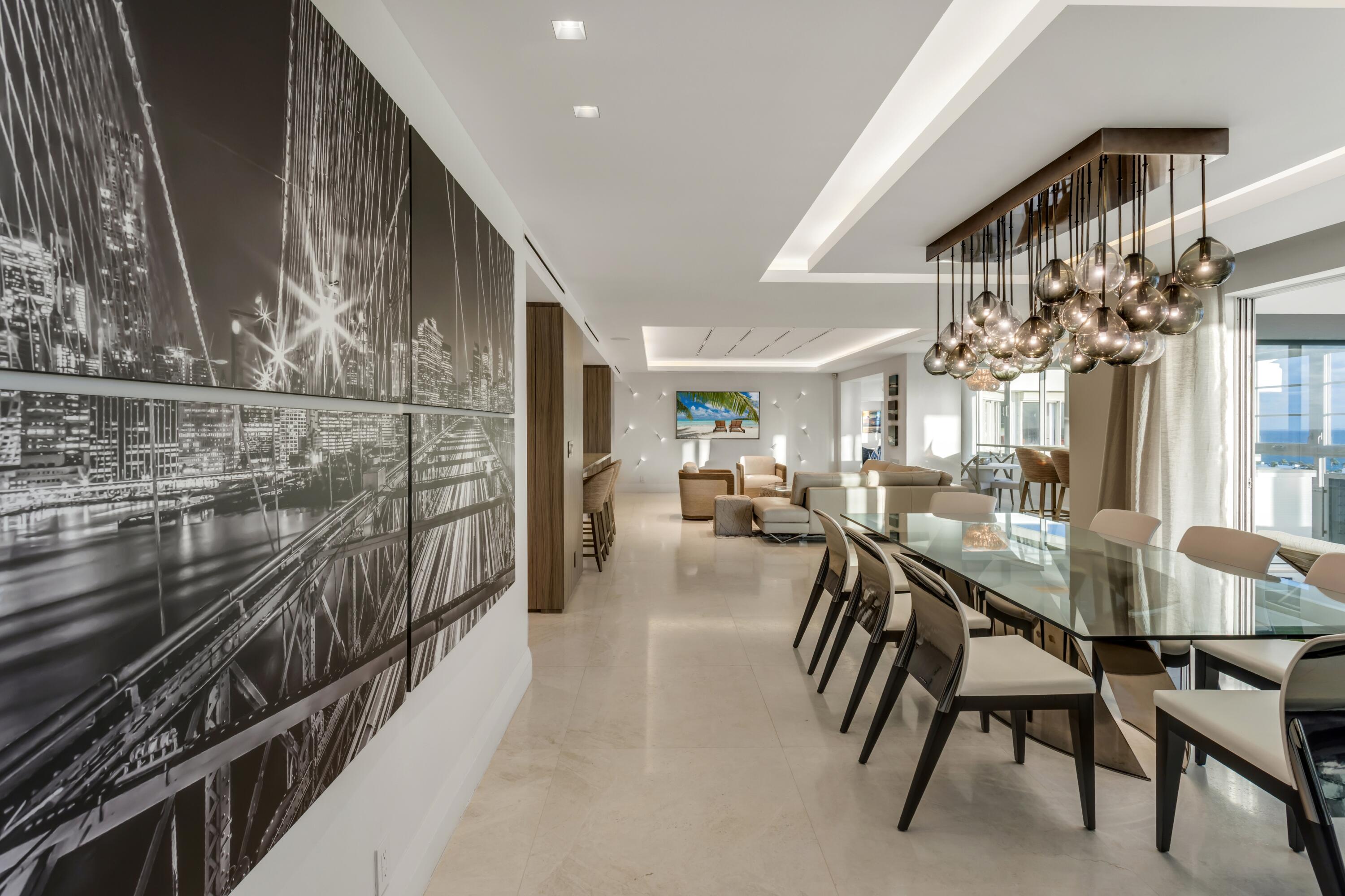 50 E Road, Unit 12G (PENTHOUSE) Delray Beach, FL 33483 - Photo 29 of 75 mls_DINING_TO_LIVING_STRAIGHT_EB