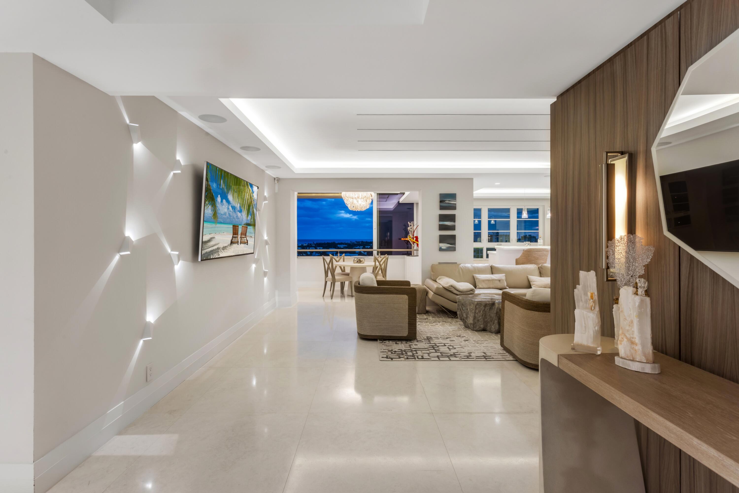 50 E Road, Unit 12G (PENTHOUSE) Delray Beach, FL 33483 - Photo 5 of 75 mls_FOYER_SUNSET_STRAIGHT_EB