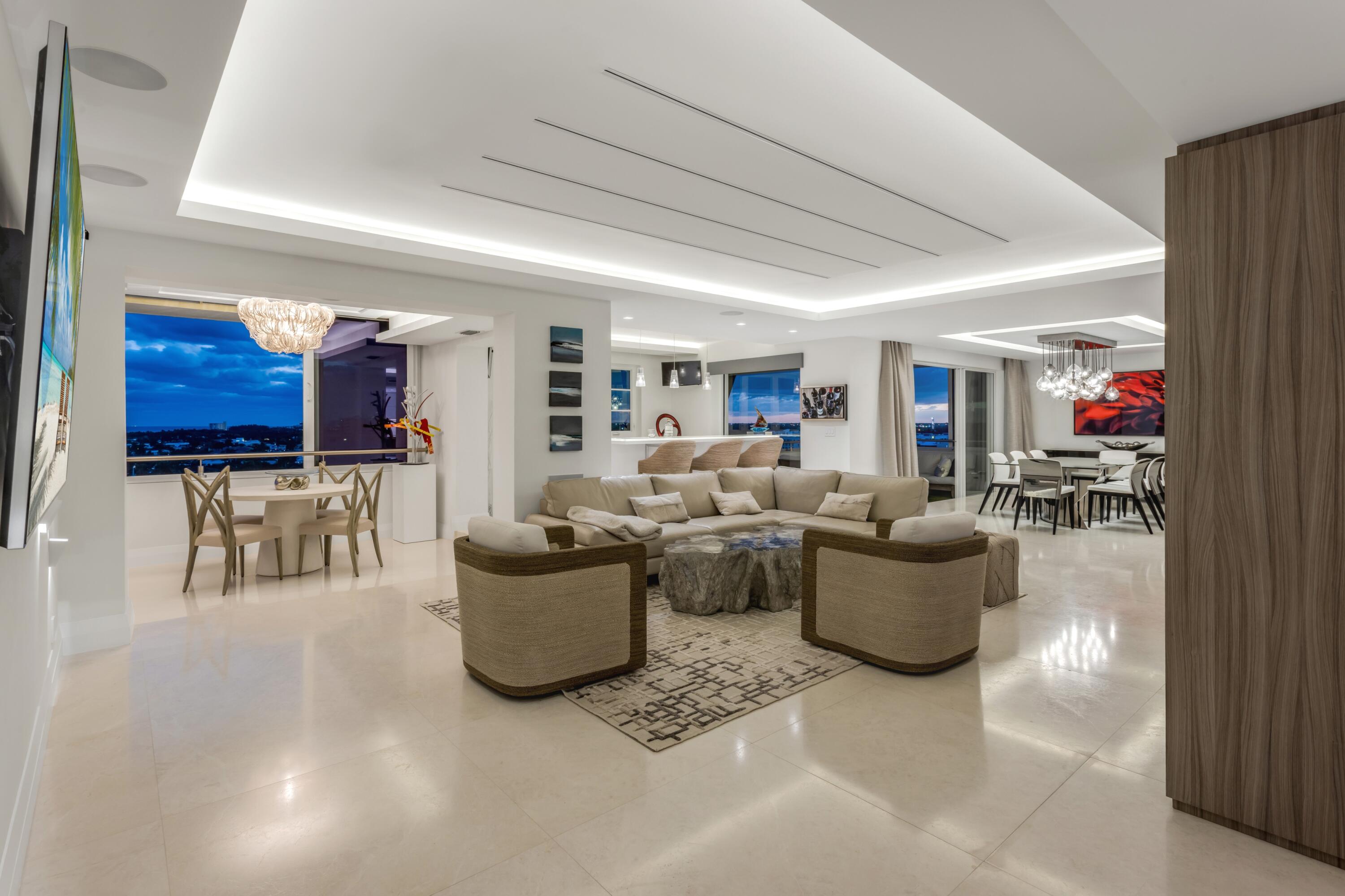 50 E Road, Unit 12G (PENTHOUSE) Delray Beach, FL 33483 - Photo 8 of 75 mls_LIVING_LOOKING_OUT_EB