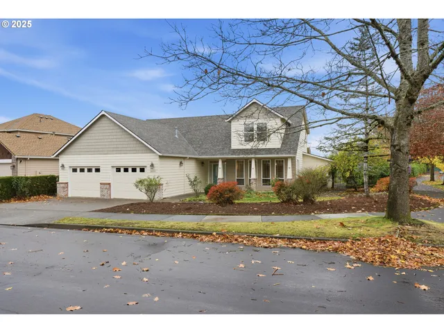 a view of an house with backyard