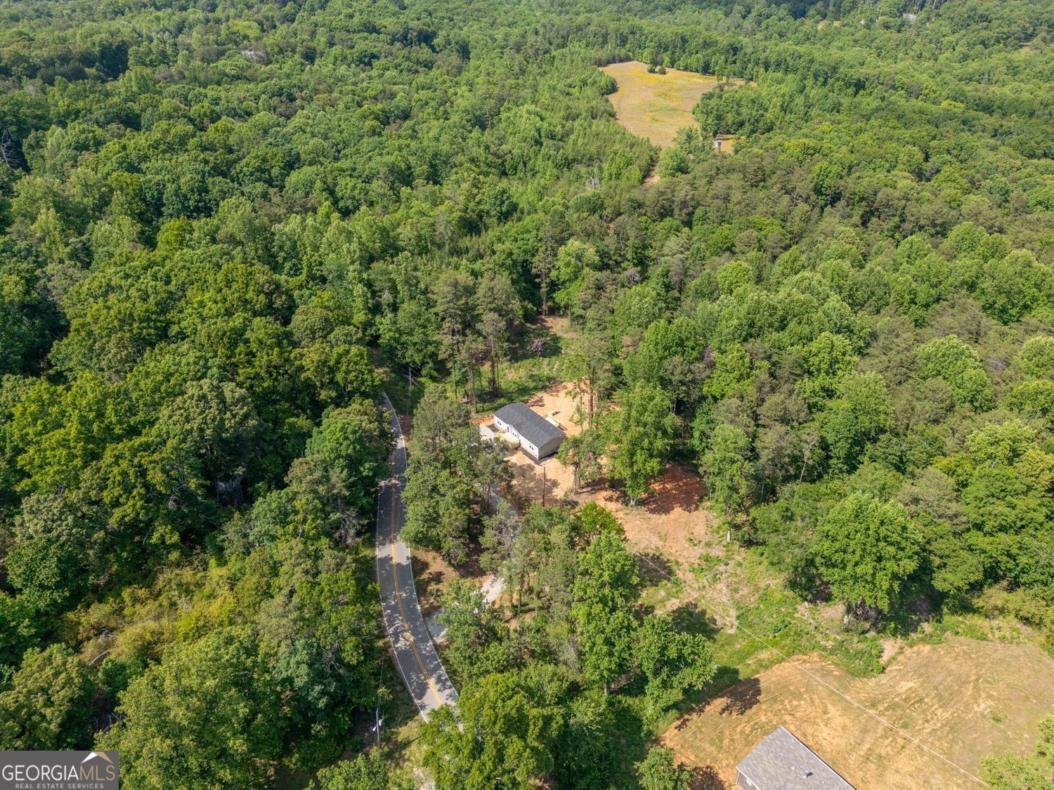 734 Hollywood Church Road Clarkesville, GA 30523 - Photo 40 of 49 a view of a forest with a houses