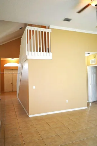 a view of an empty room