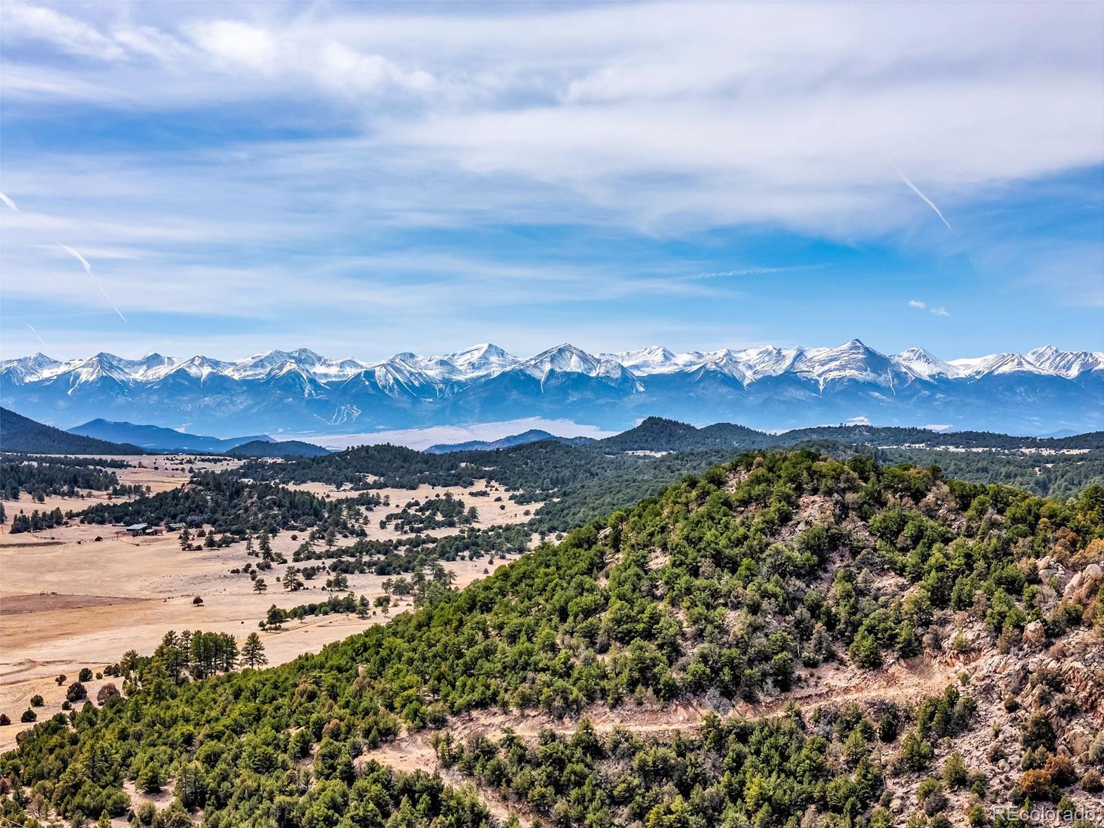 a view of city and mountain