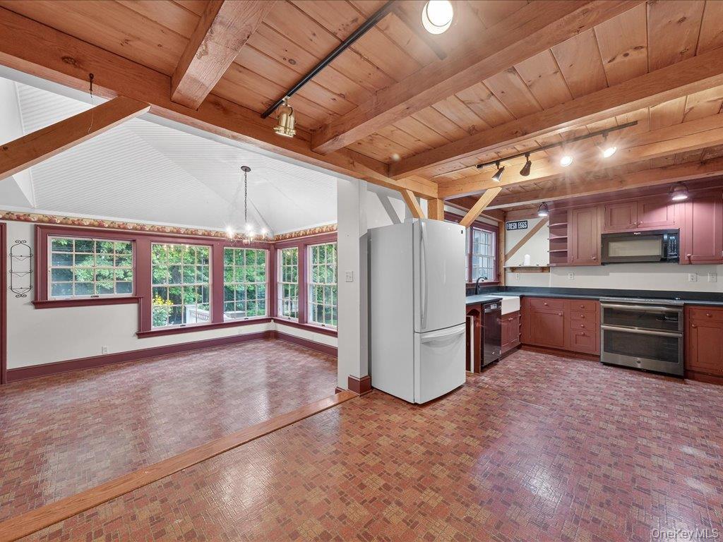 121 Valley Farm Road Millbrook, NY 12545 - Photo 8 of 34 a view of kitchen with refrigerator and window