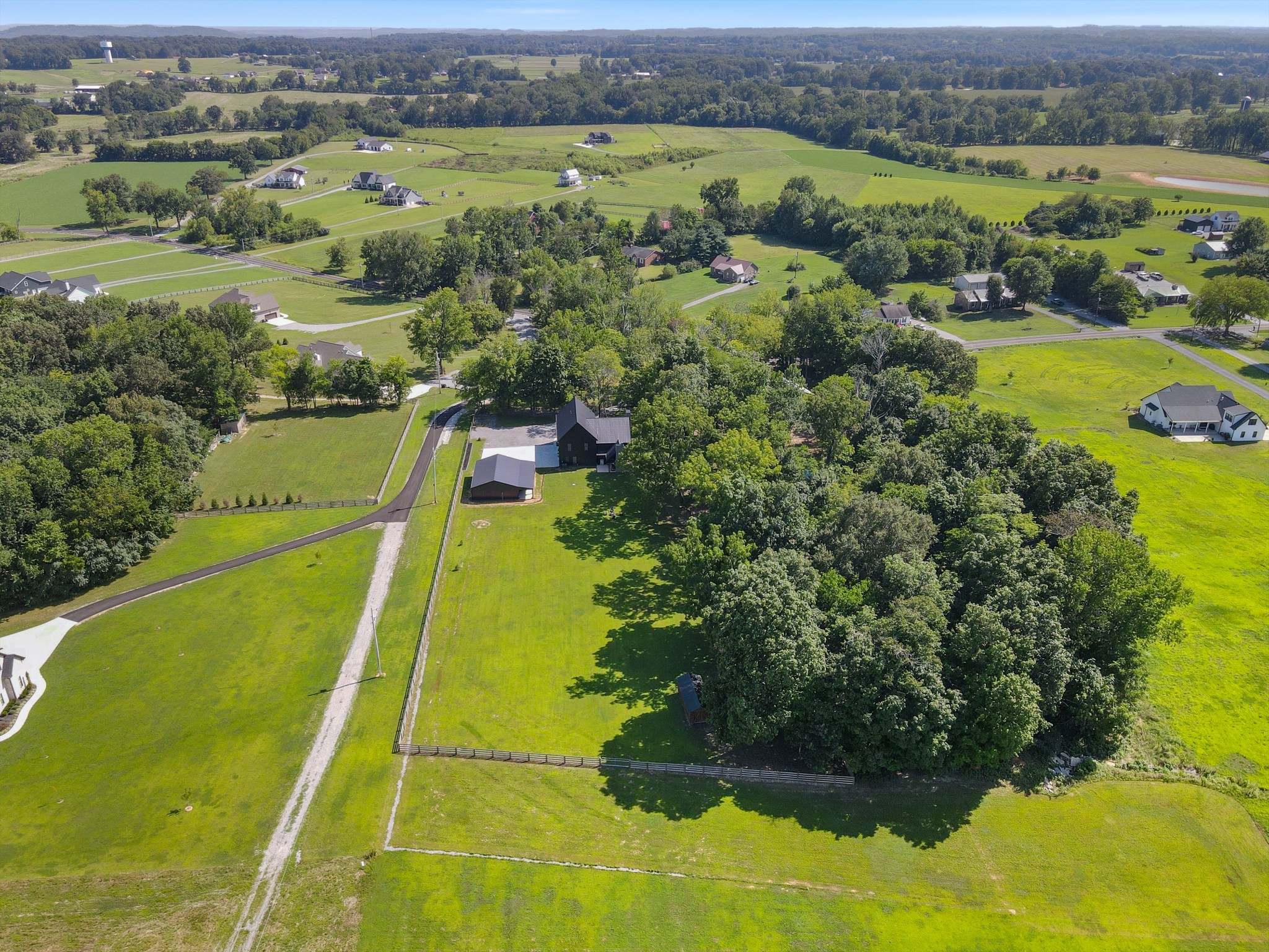 290 Dink Rut Road Portland, TN 37148 - Photo 54 of 66 an aerial view of a residential houses with outdoor space and city view