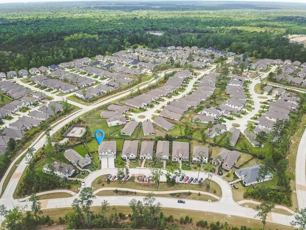 a view of swimming pool with a garden