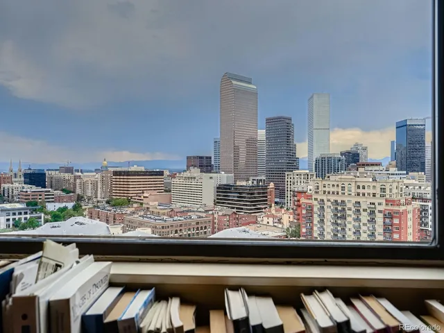 a view of a city view from a balcony