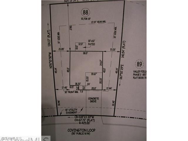 2523 Covington Loop Graham, NC 27253 - Photo 13 of 15 Land. Backs to open space where pond is located, nice and private!