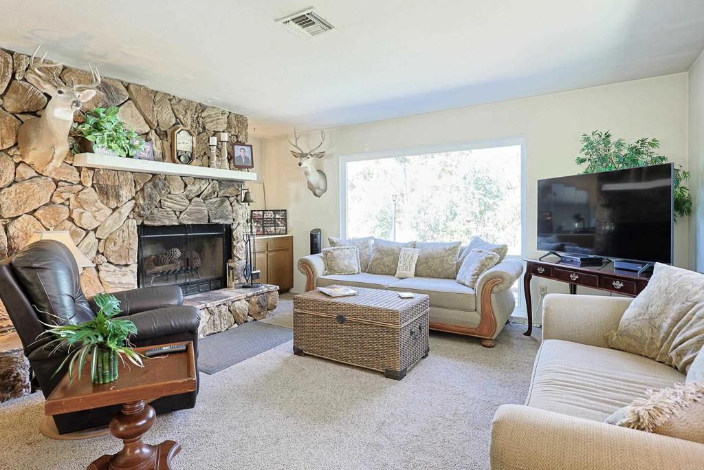 740 South Grade Road Alpine, CA 91901 - Photo 4 of 31 a living room with furniture a flat screen tv and a fireplace