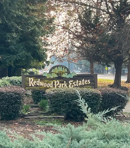 a front view of house and yard with seating space