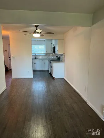 a living room with a fireplace
