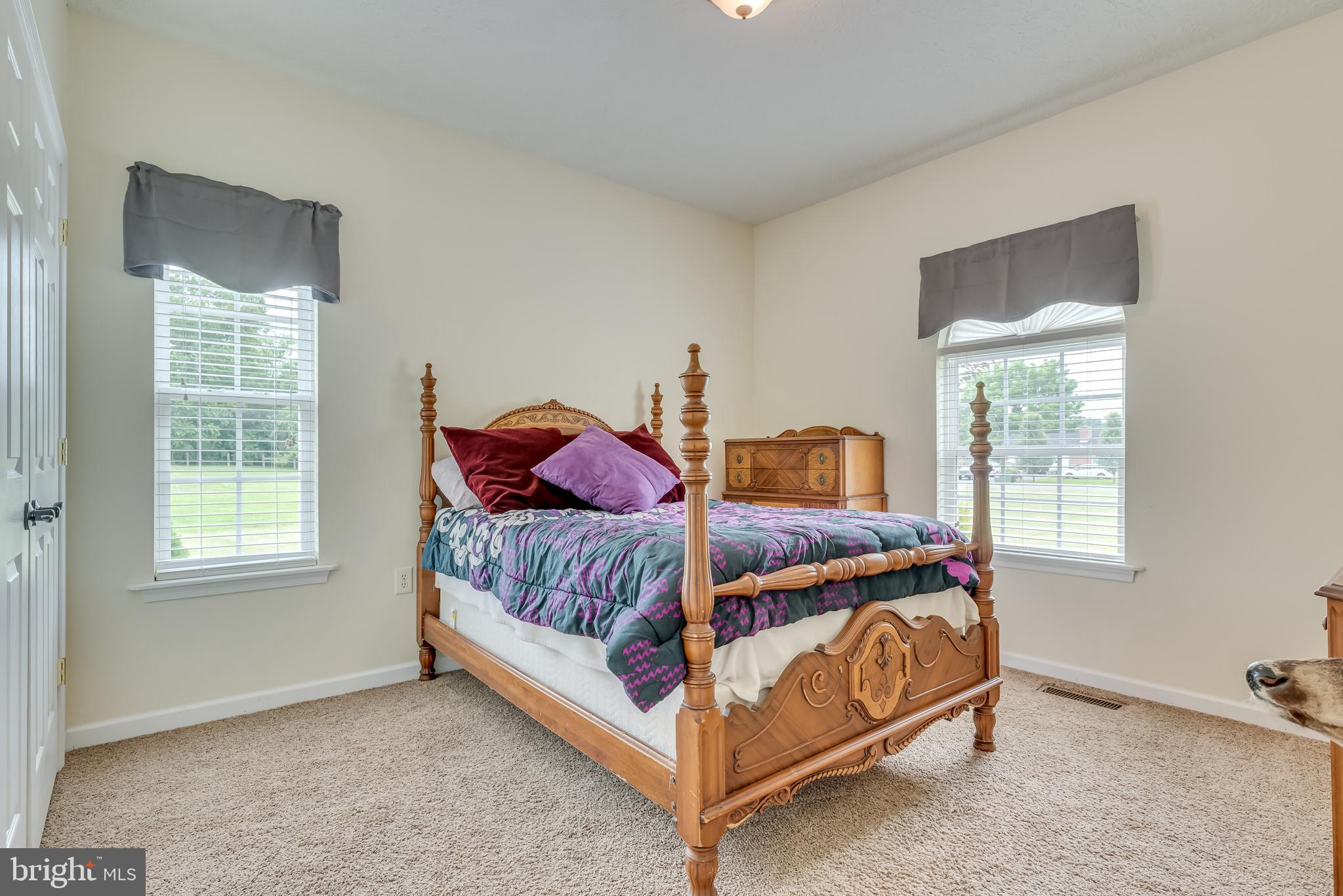 61 Torytown Road Bunker Hill, WV 25413 - Photo 31 of 57 Bedroom 2-neutral paint, carpet, + overhead light