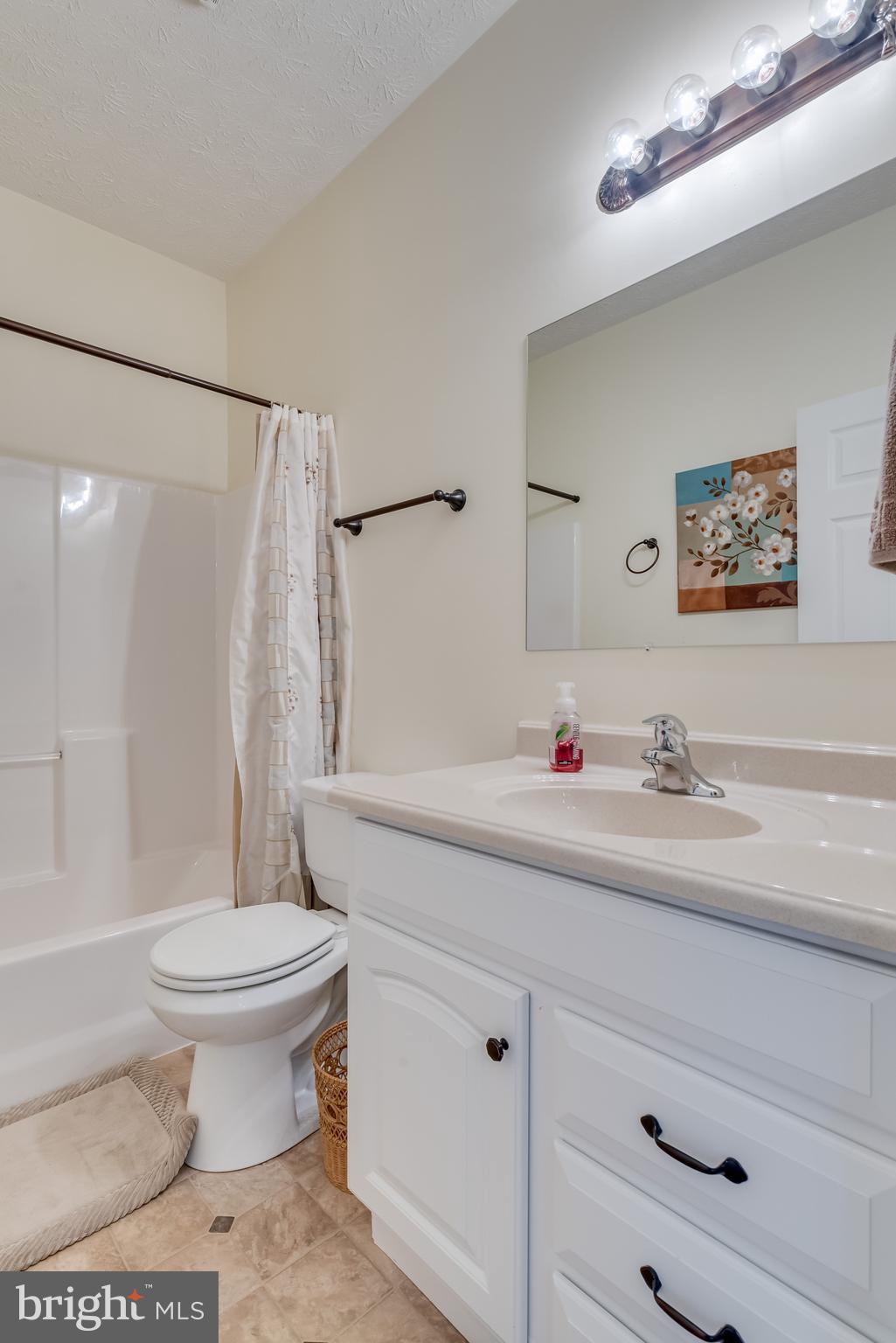 61 Torytown Road Bunker Hill, WV 25413 - Photo 33 of 57 Hall bath has vinyl floor, single bowl vanity and
