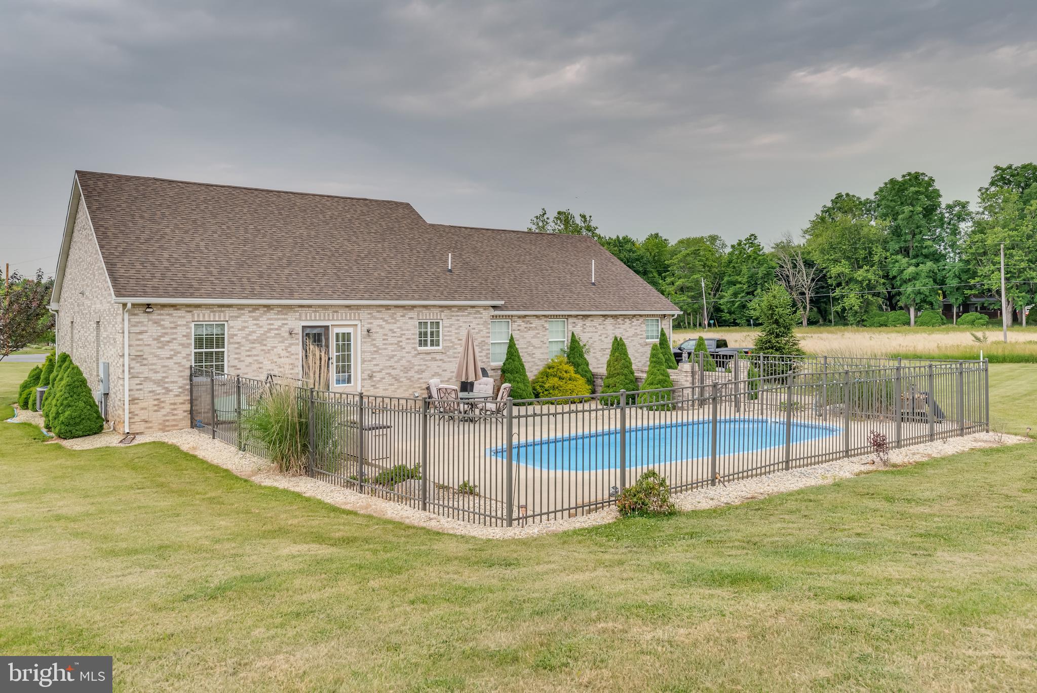 61 Torytown Road Bunker Hill, WV 25413 - Photo 50 of 57 Wrought iron fence surrounds the pool completely