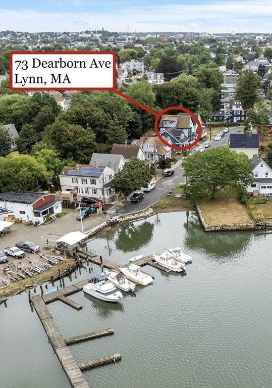 73 Dearborn Avenue, Unit 1 Lynn, MA 01905 - Photo 12 of 16 a view of a lake with lots of residential buildings