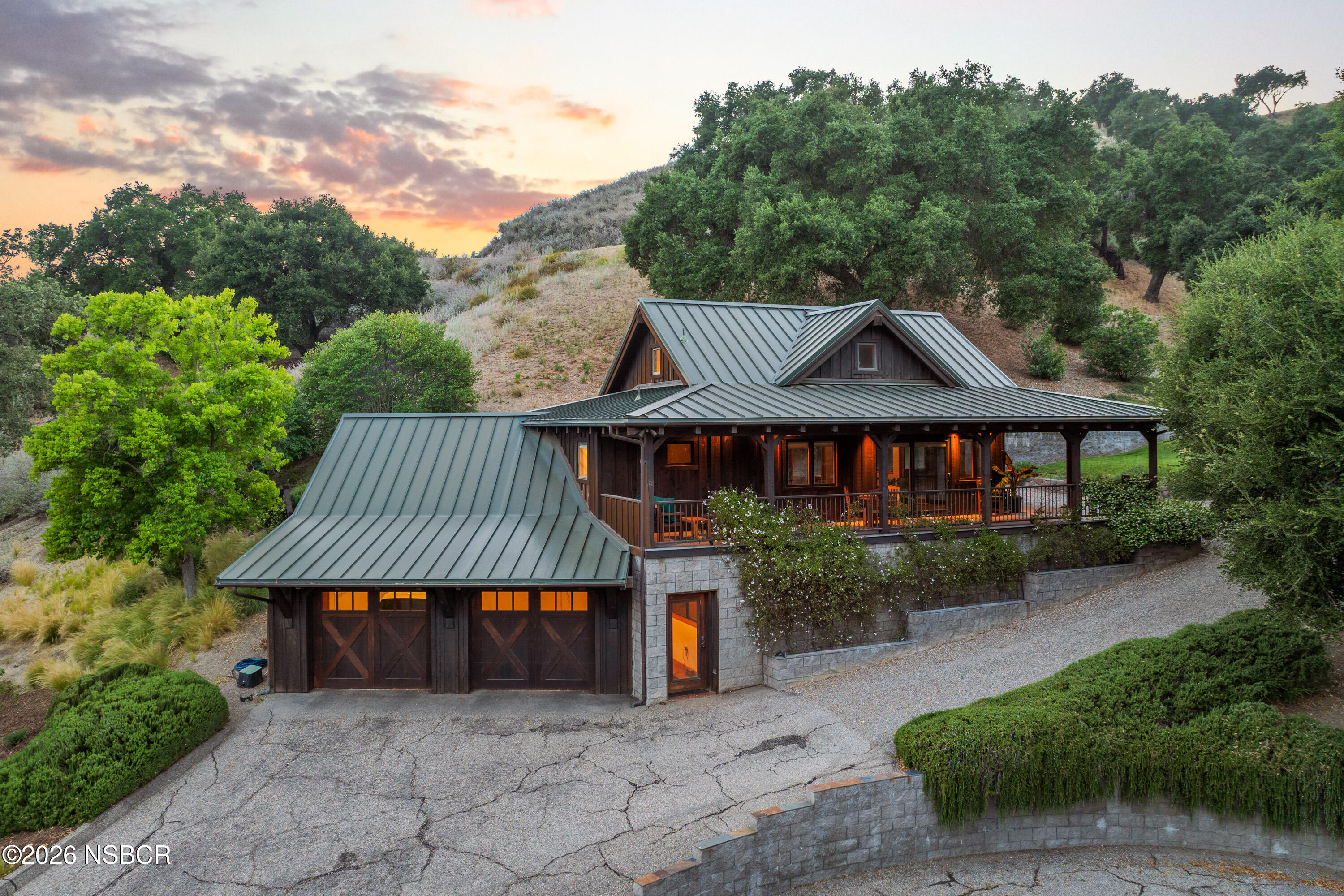 3631 Woodstock Road Santa Ynez, CA 93460 - Photo 23 of 61 Guest House Exterior Evening
