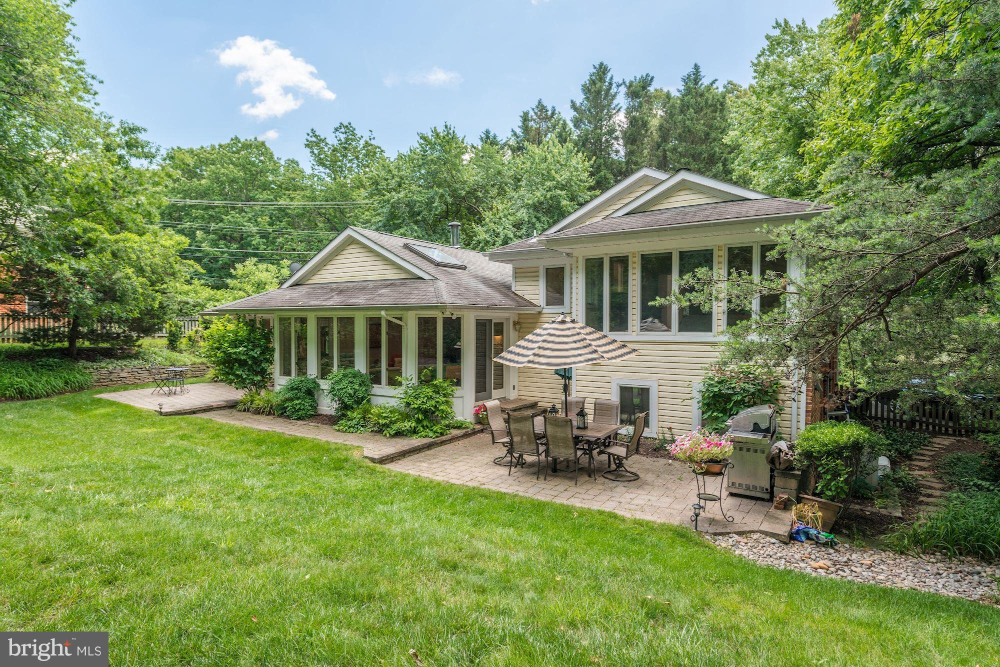 237 Old Courthouse Road Northeast Vienna, VA 22180 - Photo 29 of 30 View Of Rear Yard Shows Patios And Rear Windows