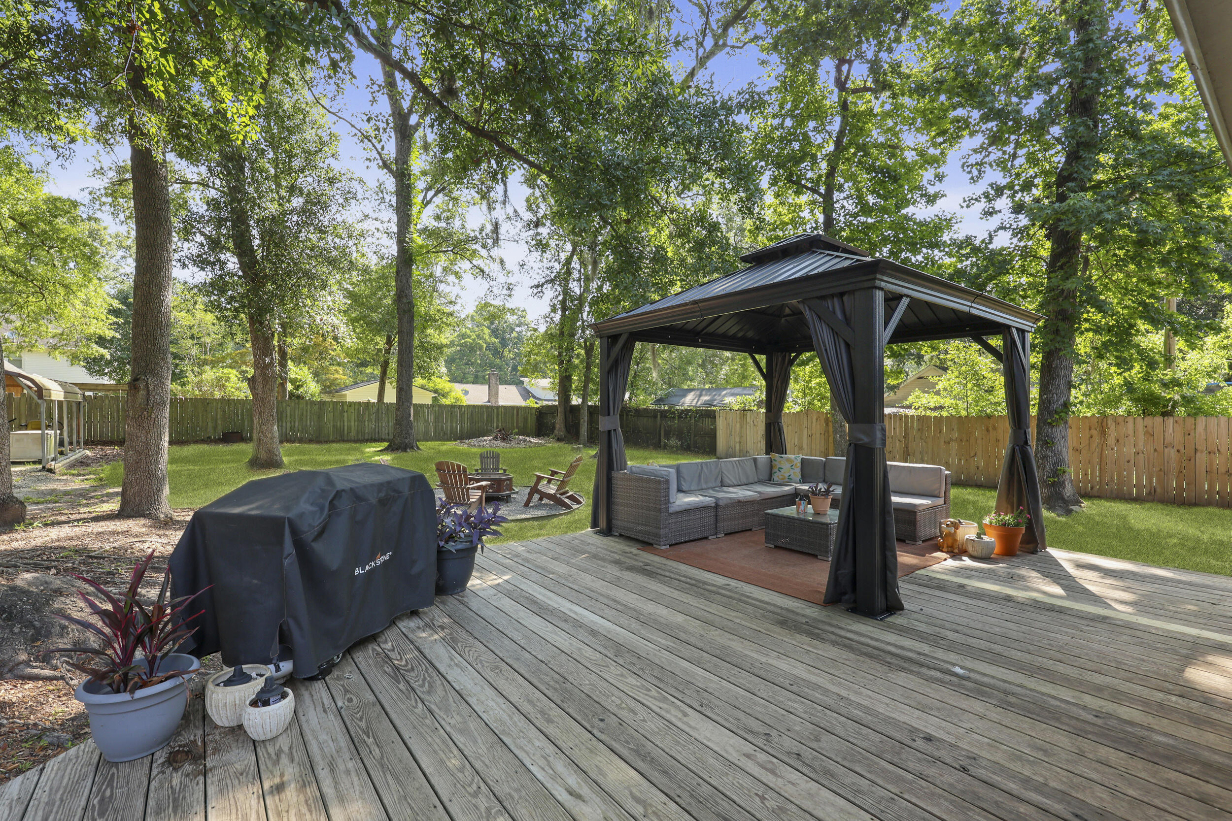 1337 Old Fort Road Moncks Corner, SC 29461 - Photo 40 of 60 Spacious Backyard Deck