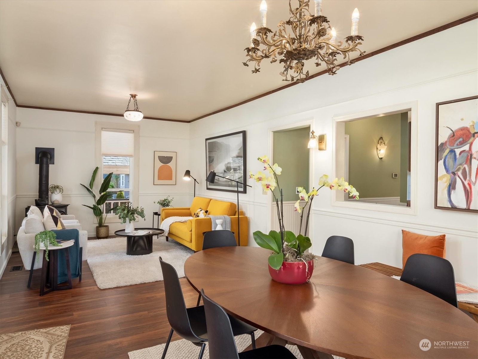 610 Maple Street Edmonds, WA 98020 - Photo 5 of 36 a view of a dining room with furniture and wooden floor