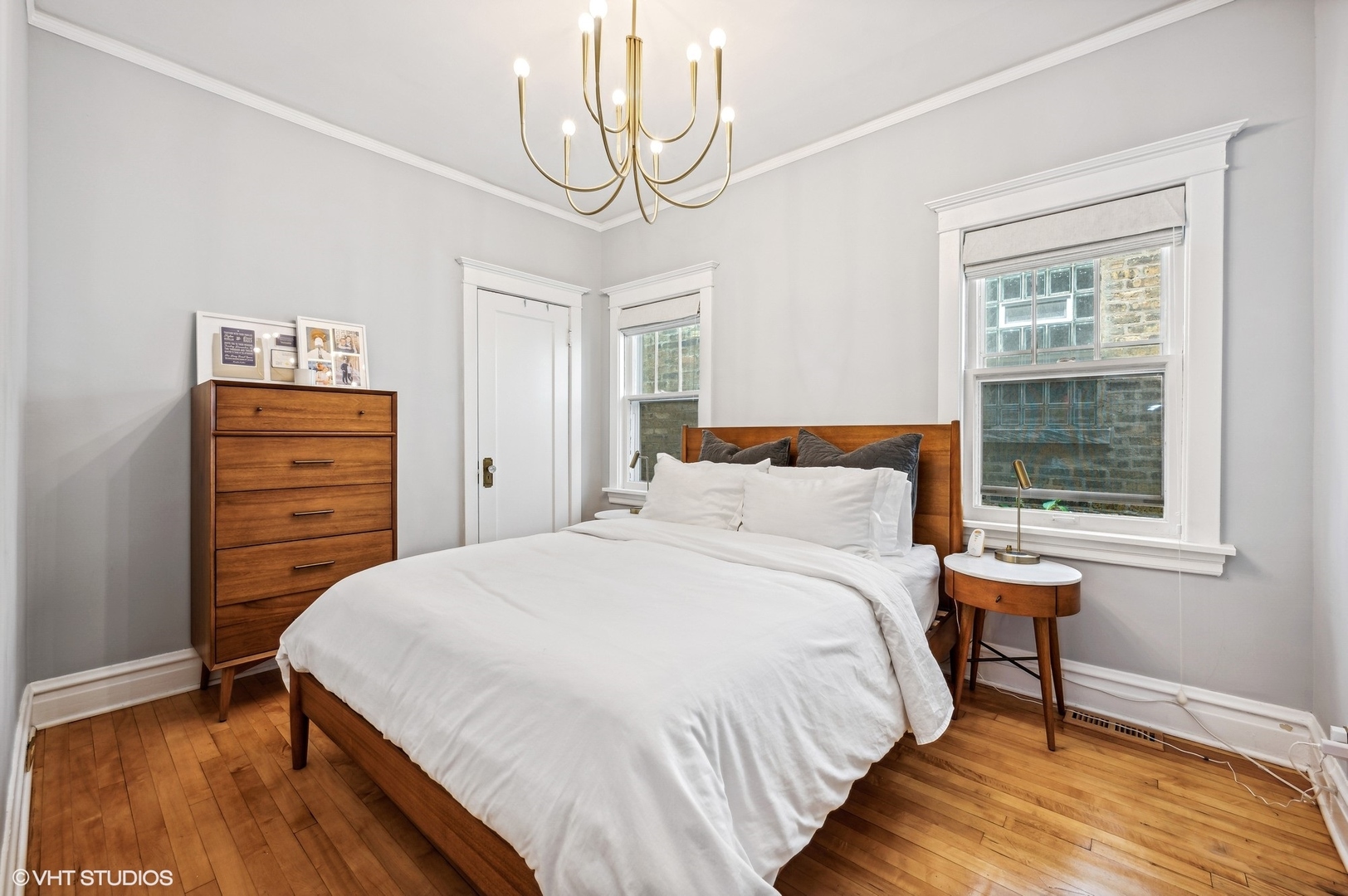 3125 North Springfield Avenue Chicago, IL 60618 - Photo 9 of 22 a bedroom with a bed and a closet