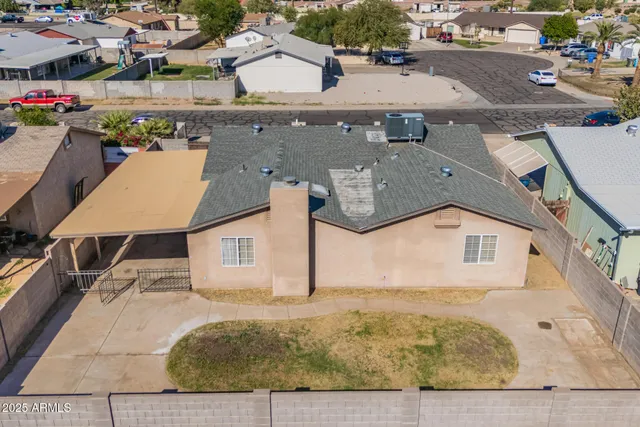 a view of a house with roof deck