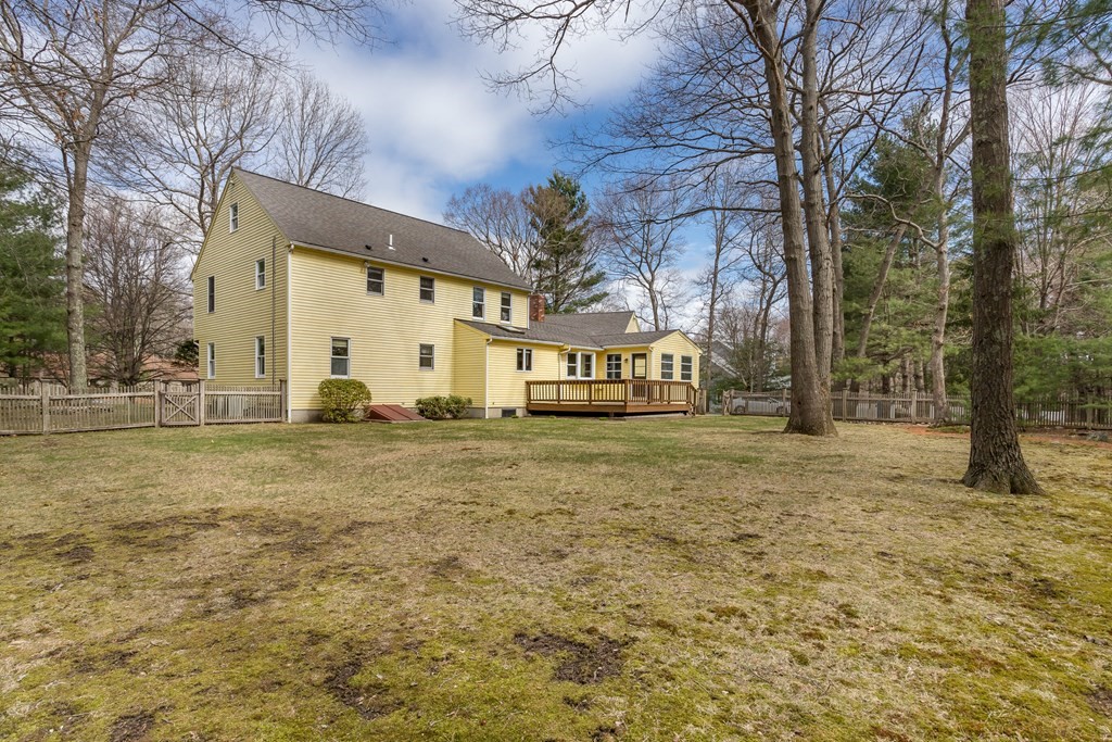 49 Angela Street Canton, MA 02021 - Photo 23 of 25 a view of a large garden with large trees