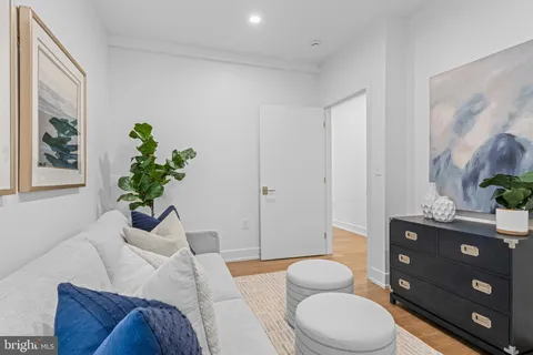 a living room with a furniture