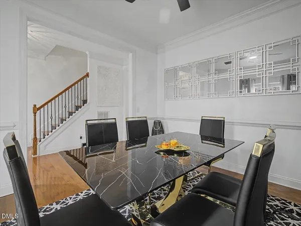 a workspace with furniture and window