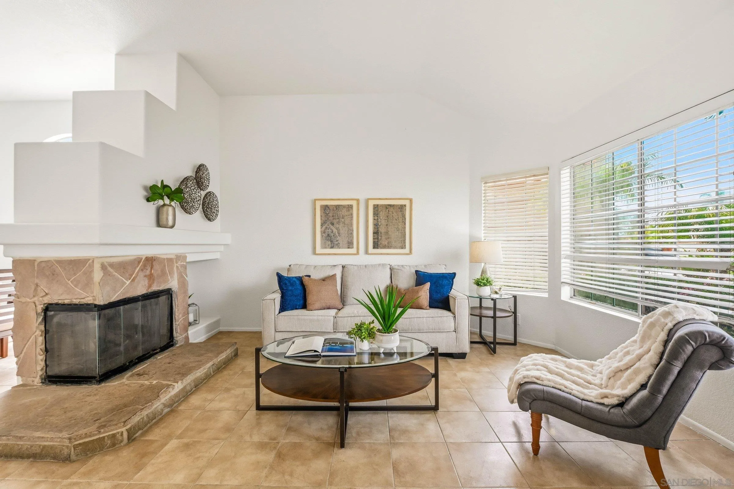 4290 Via Clemente Oceanside, CA 92057 - Photo 8 of 34 a living room with furniture and a fireplace
