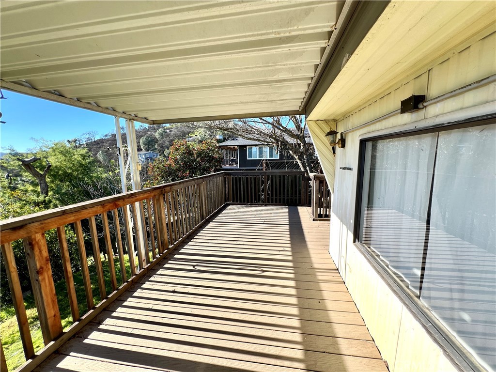 13517 Arrowhead Road Clearlake, CA 95422 - Photo 27 of 37 a view of balcony with wooden floor