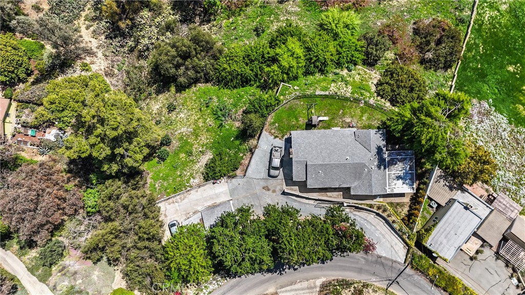 918 Dorothea Road La Habra Heights, CA 90631 - Photo 35 of 42 an aerial view of a house with a yard and trees