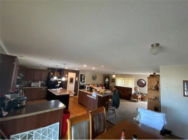 a bedroom with a bed and dresser