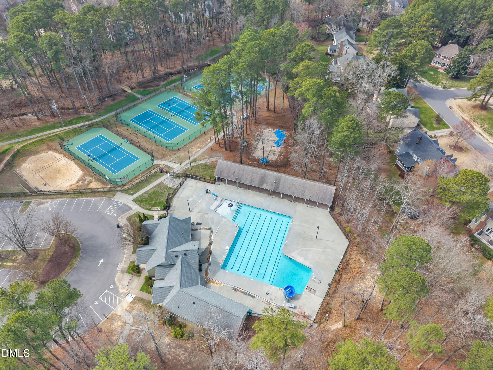 5512 Banwell Place Raleigh, NC 27613 - Photo 44 of 47 an aerial view of a house having outdoor space