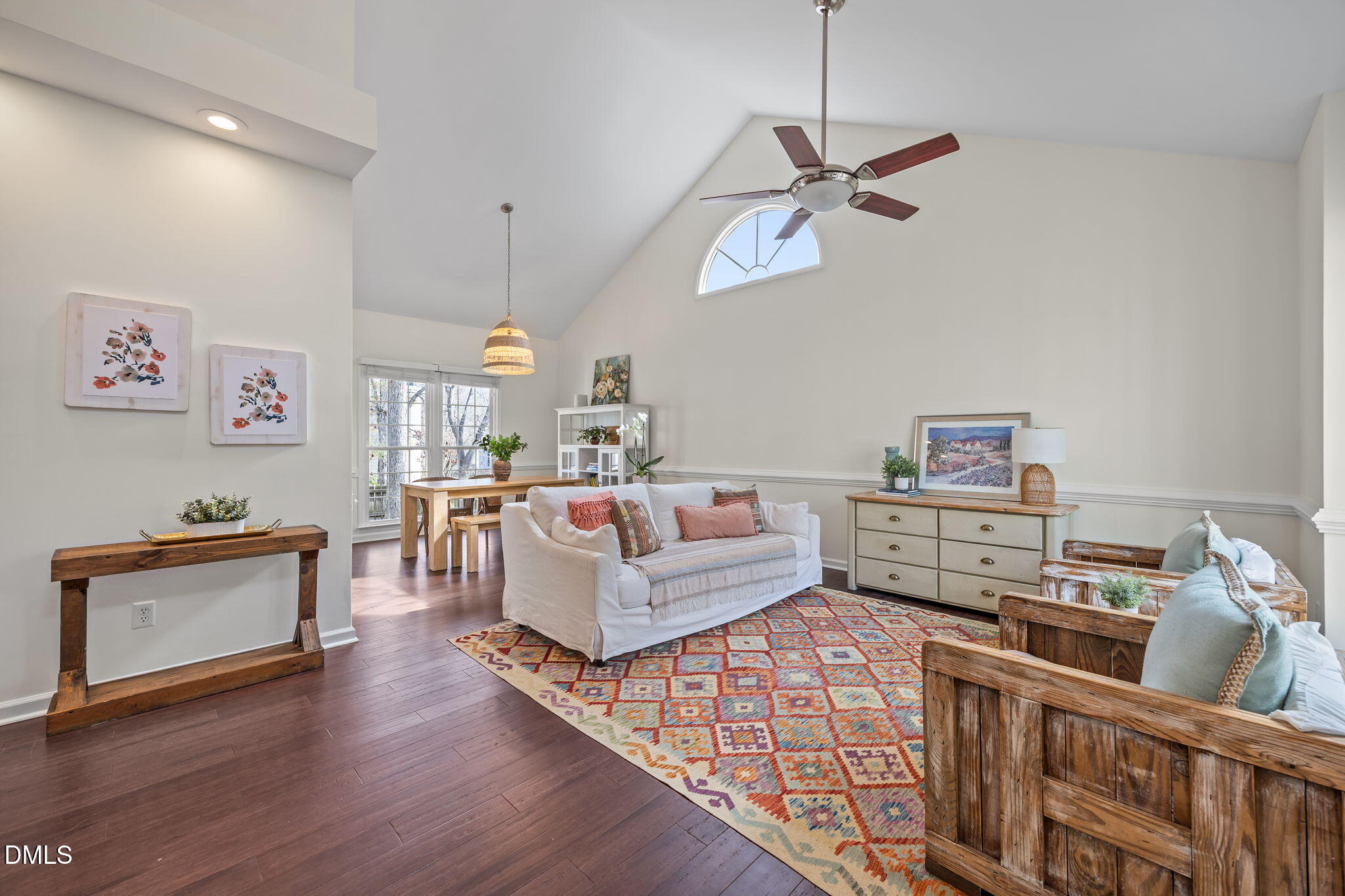 5512 Banwell Place Raleigh, NC 27613 - Photo 4 of 47 a living room with furniture and a wooden floor