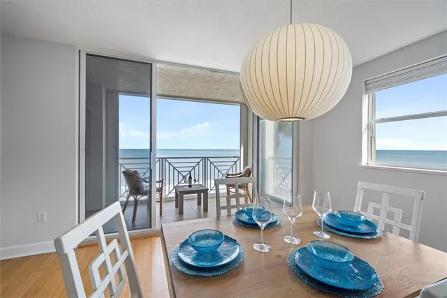 a view of a lake with a mountain view