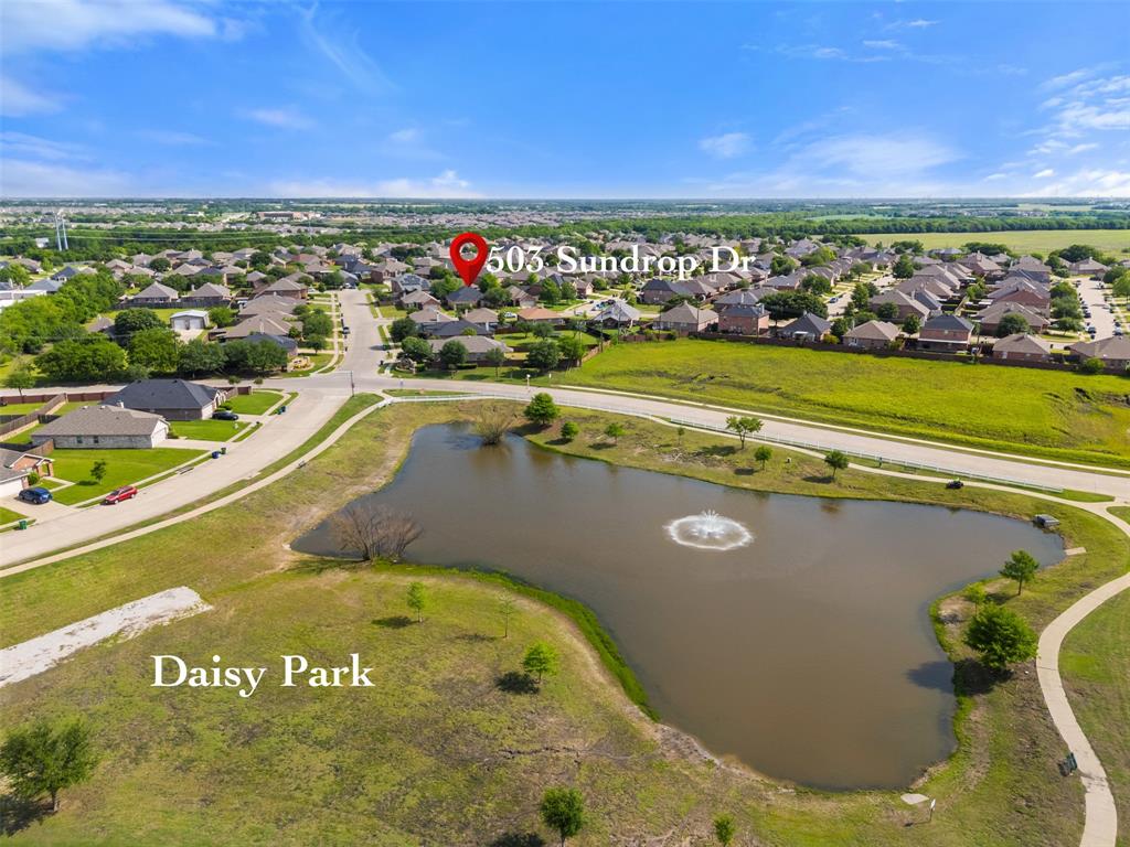 503 Sundrop Lane Fate, TX 75087 - Photo 25 of 28 View of property location with nearby suburban area and a large body of water