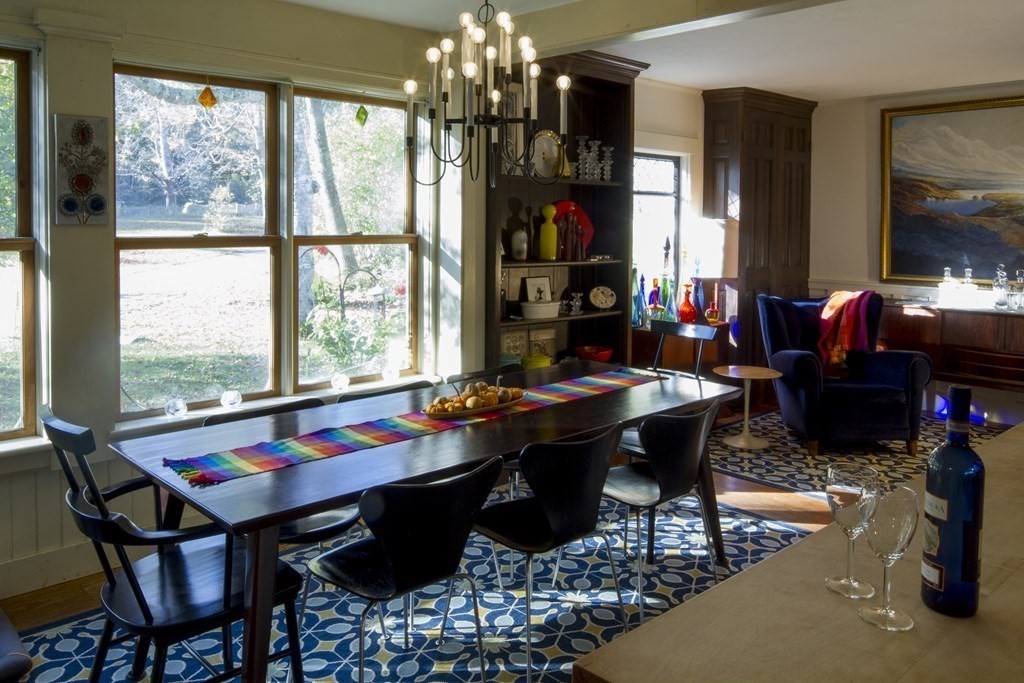 664 Main Road Chesterfield, MA 01012 - Photo 10 of 22 a view of a dining room with furniture window and outside view