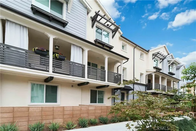 a view of a building with a window