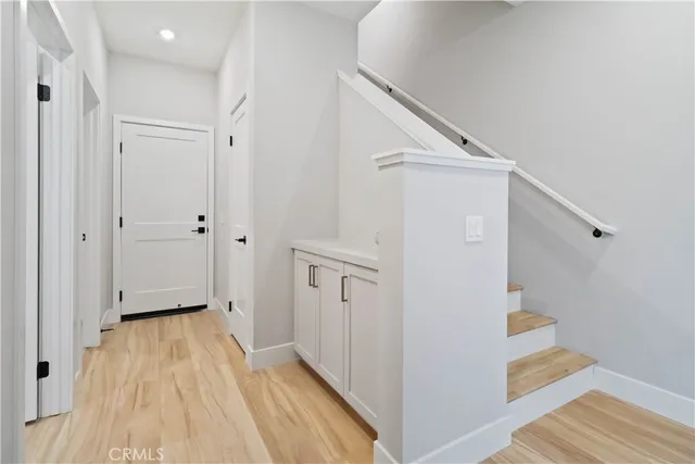 a view of an entryway with staircase