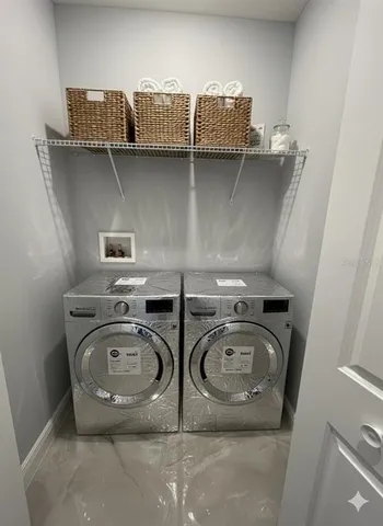 a utility room with multiple racks