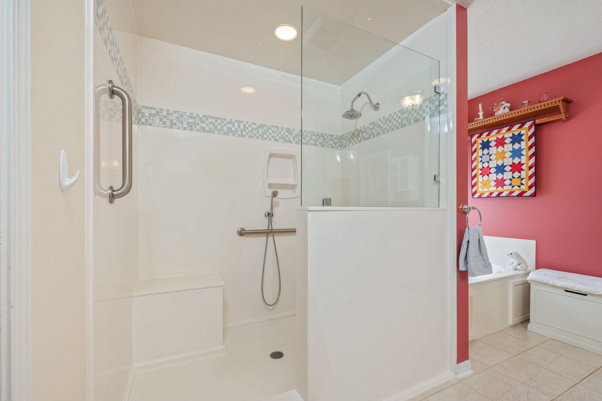 5863 Hunting Meadows Drive Crestview, FL 32536 - Photo 39 of 49 a bathroom with a shower a bath tub and shower