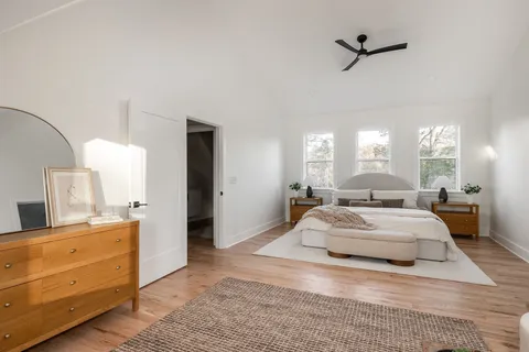 a living room with a couch and a table